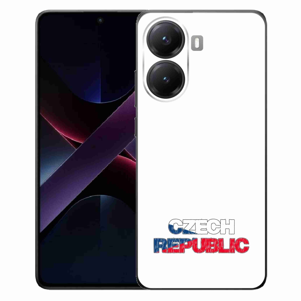 Gélový kryt mmCase na Xiaomi Poco X7 Pro 5G - Czech Republic biele pozadie