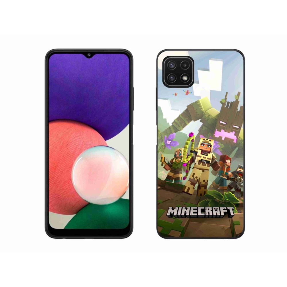 Gélový kryt mmCase na Samsung Galaxy A22 5G - minecraft 1