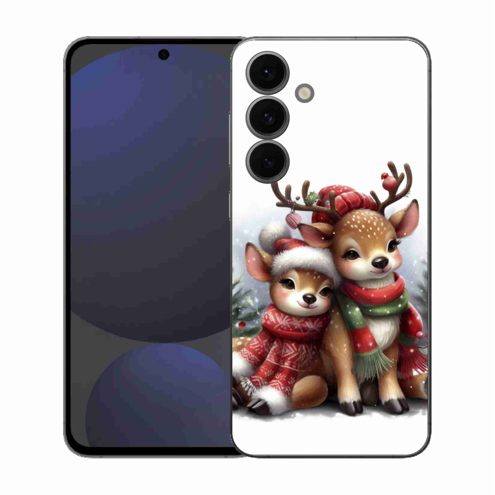 Gélový kryt mmCase na Samsung Galaxy S25 FE - vianočné soby