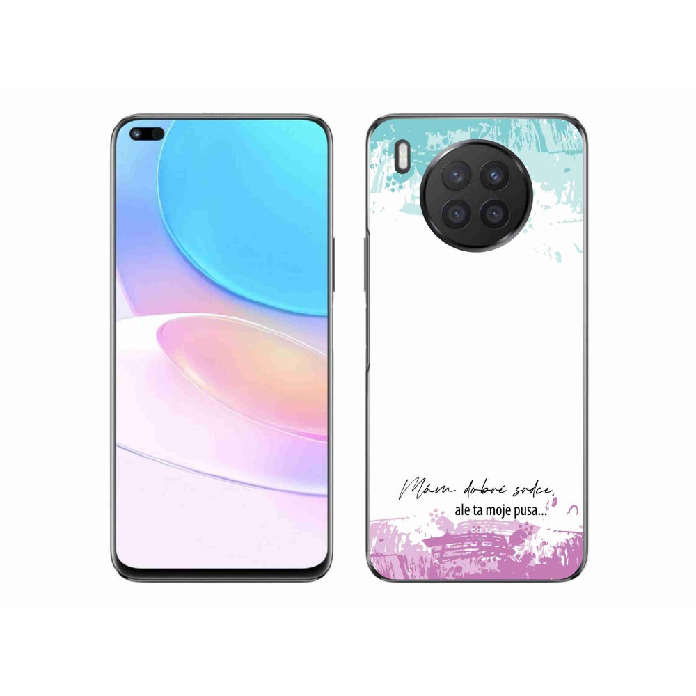 Gélový kryt mmCase na Honor 50 Lite - vtipný text 3 biele pozadie
