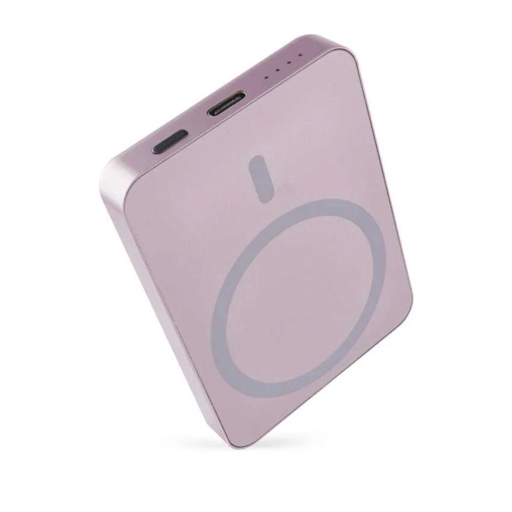 Powerbanka EMOS WI 522, 5 000 mAh, 20 W+Wireless - lososová