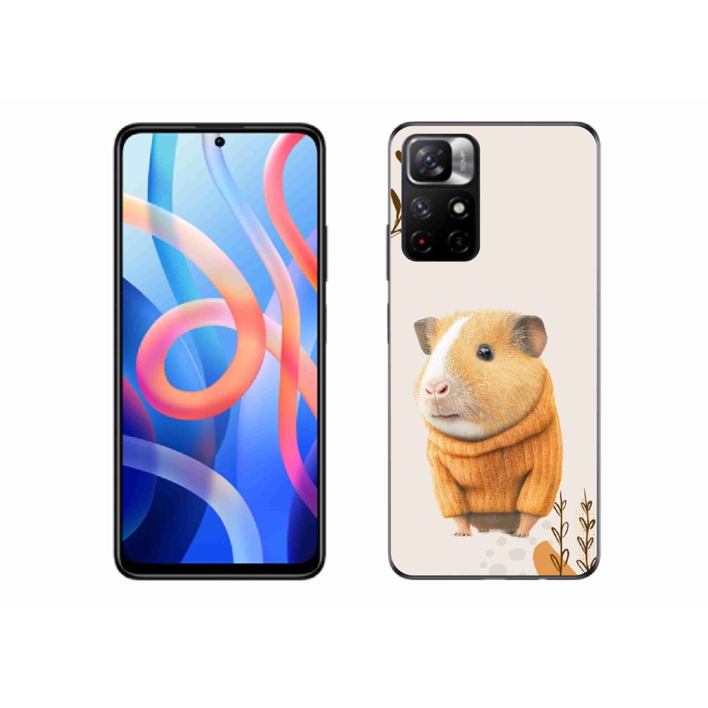 Gélový kryt mmCase na Xiaomi Poco M4 Pro 5G - morča vo svetri