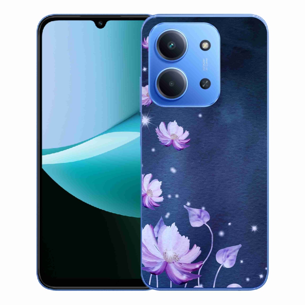 Gélový kryt mmCase na Xiaomi Redmi 15C 4G/5G (173mm) - padajúce kvety