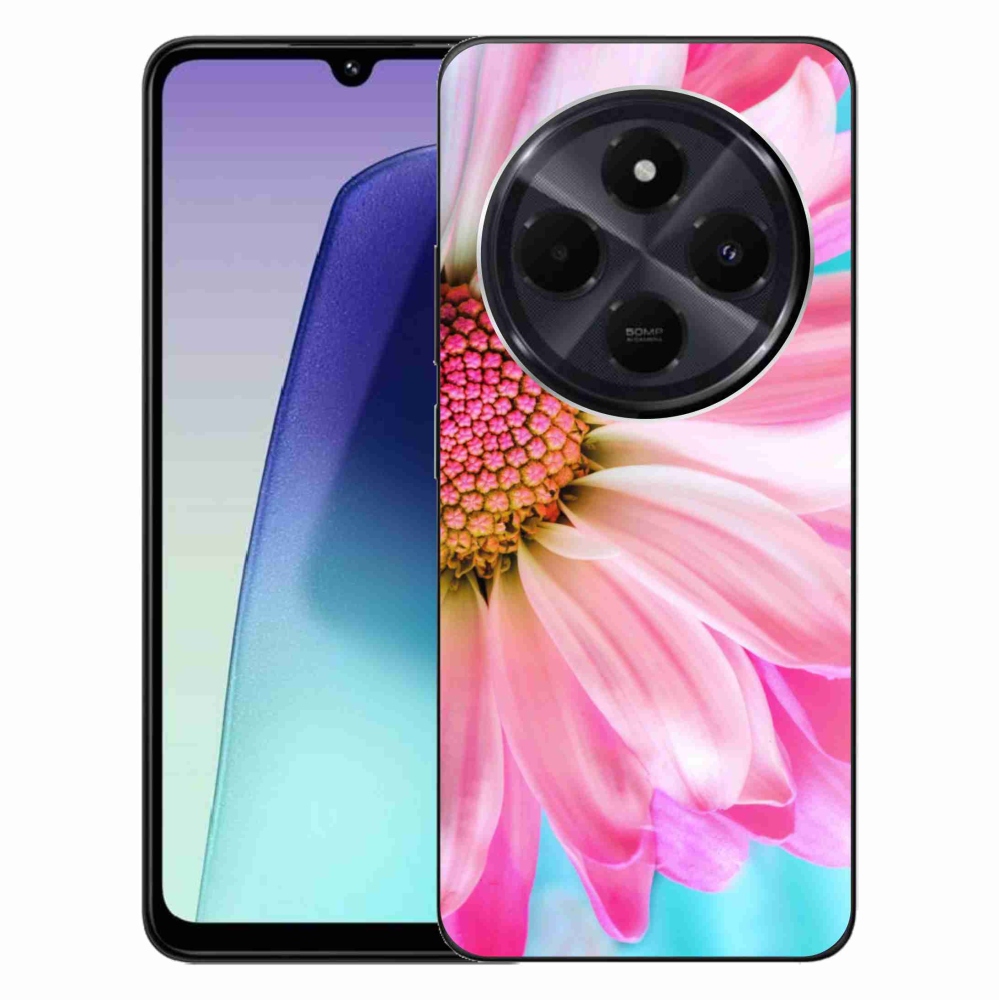 Gélový kryt mmCase na Xiaomi Redmi 14C/Poco C75 - ružová kvetina