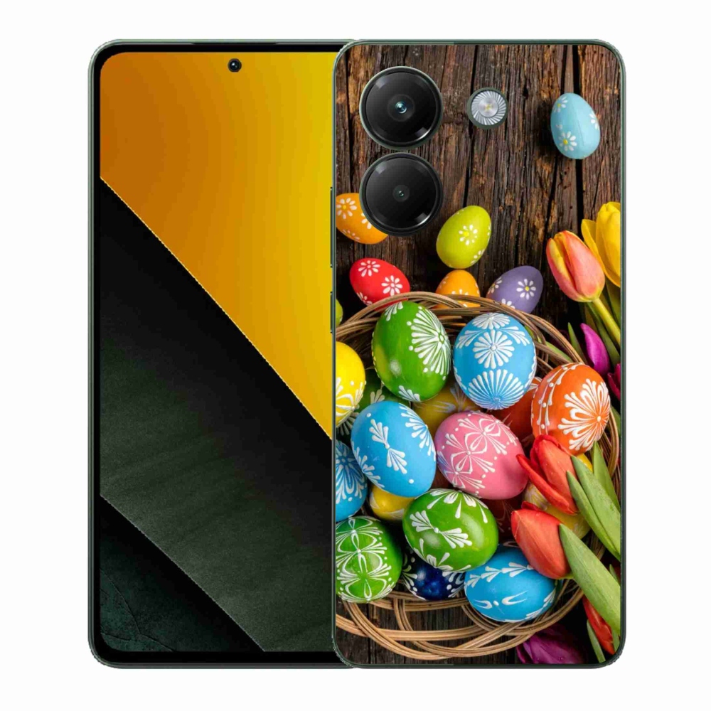 Gélový kryt mmCase na Xiaomi Poco M7 Pro 5G - veľkonočné vajíčka