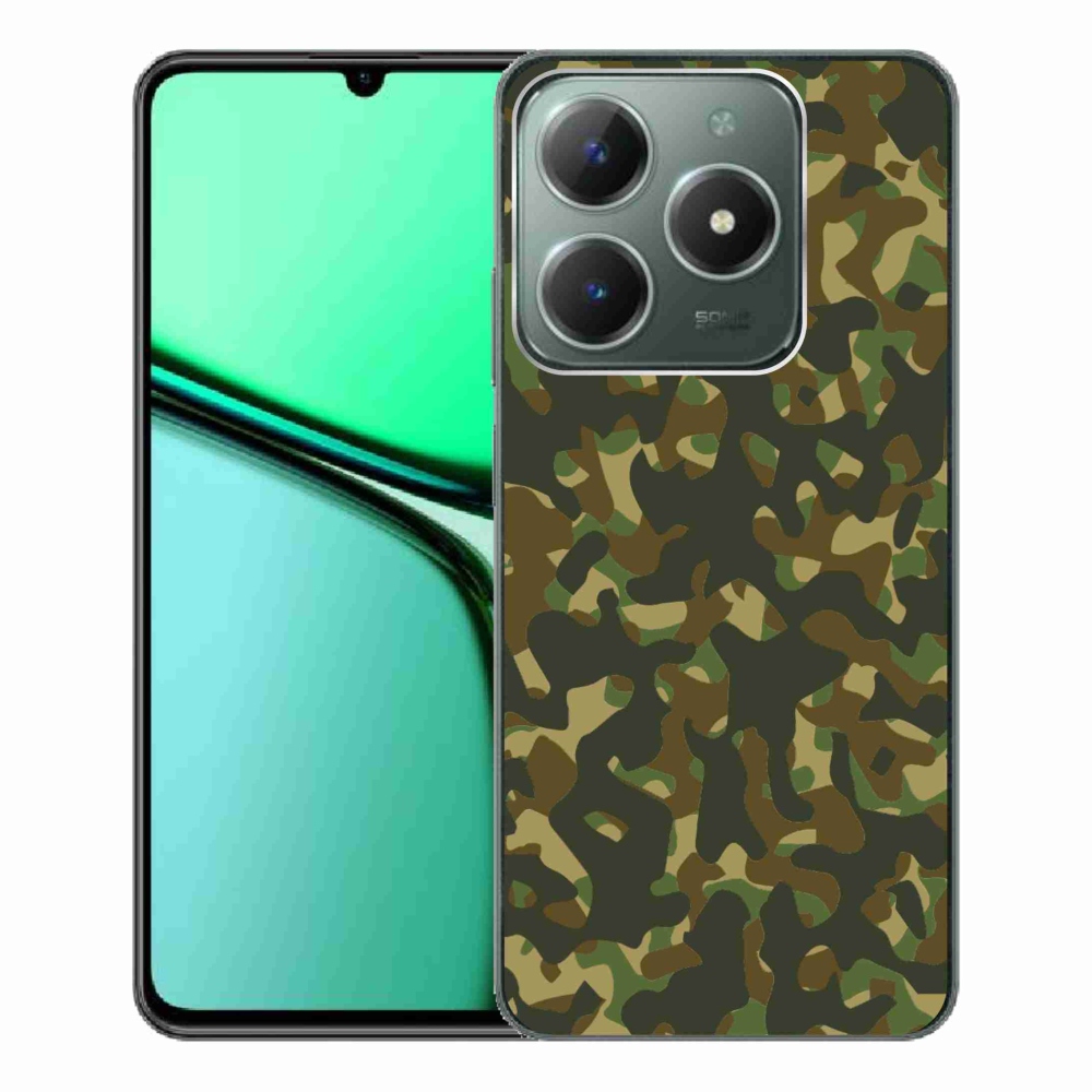 Gélový kryt mmCase na Realme C61 - maskáčový vzor 1