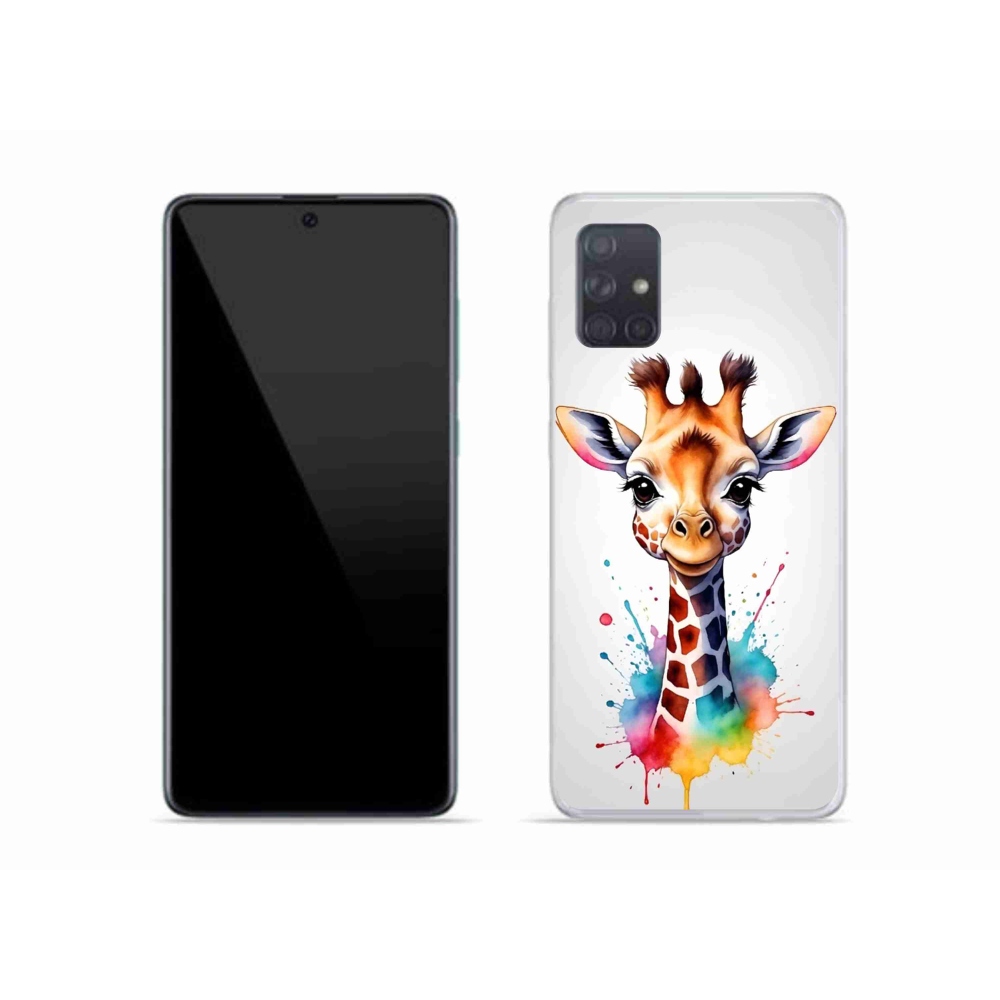 Gélový kryt mmCase na Samsung Galaxy A51 - žirafa 1
