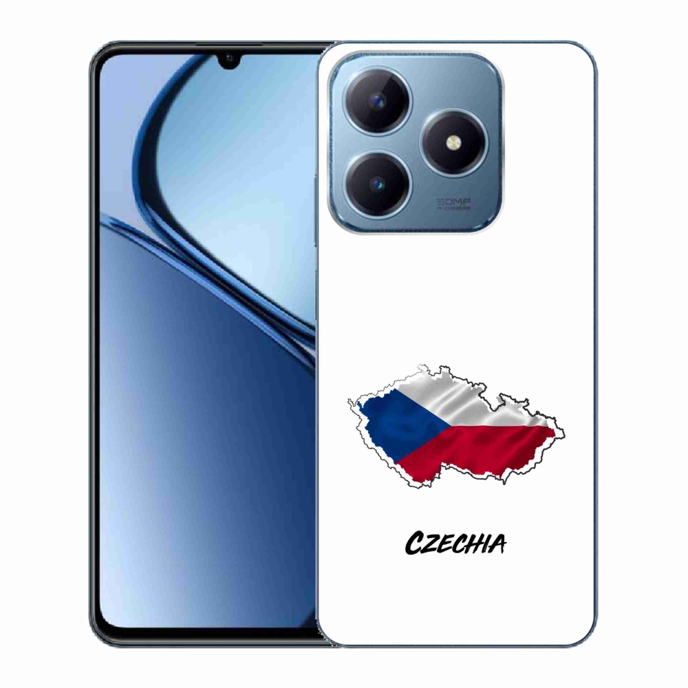 Gélový kryt mmCase na Realme C63 - Czechia biele pozadie