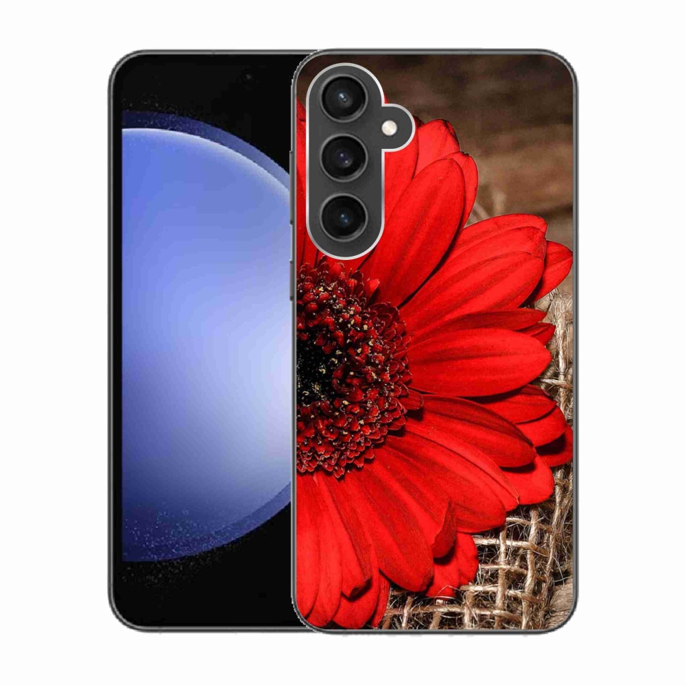 Gélový kryt mmCase na Samsung Galaxy S23 FE - gerbera