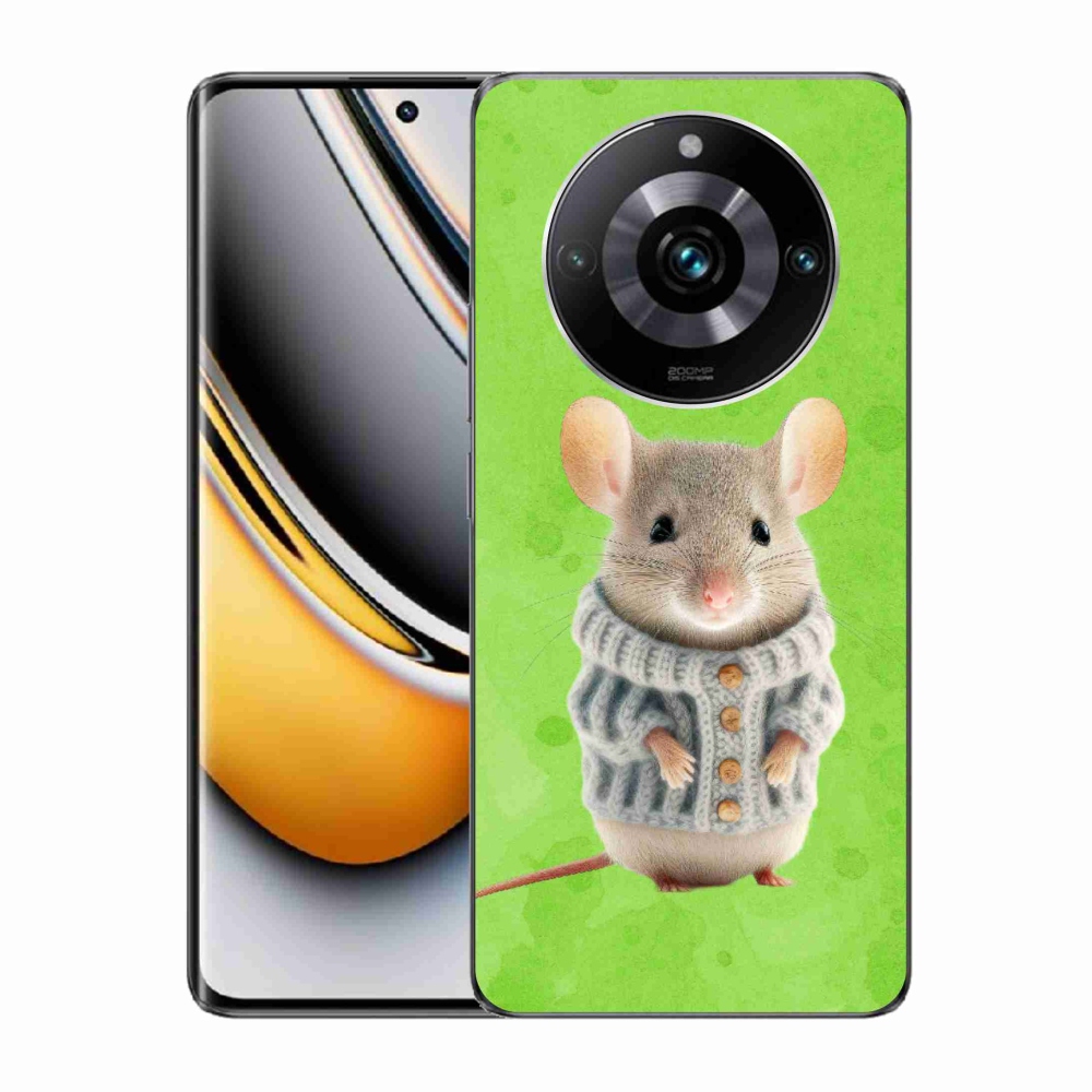 Gélový kryt mmCase na Realme 11 Pro/11 Pro+ - myška vo svetri