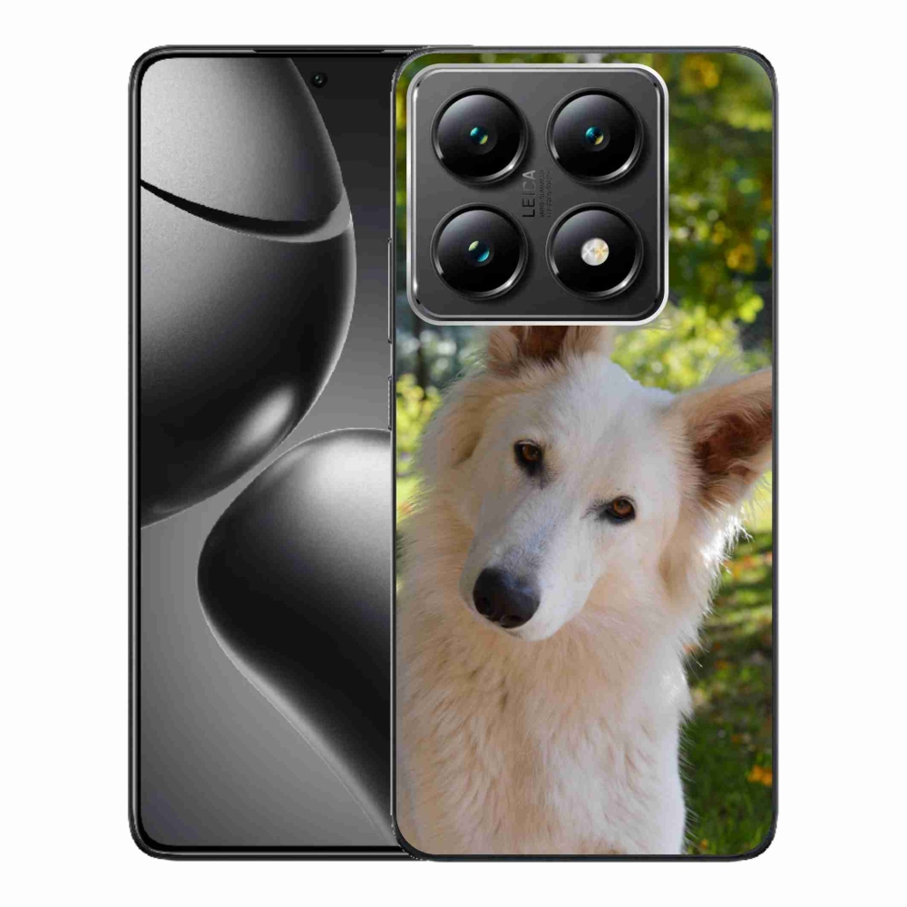 Gélový kryt mmCase na Xiaomi 14T Pro - biely švajčiarsky ovčiak 1