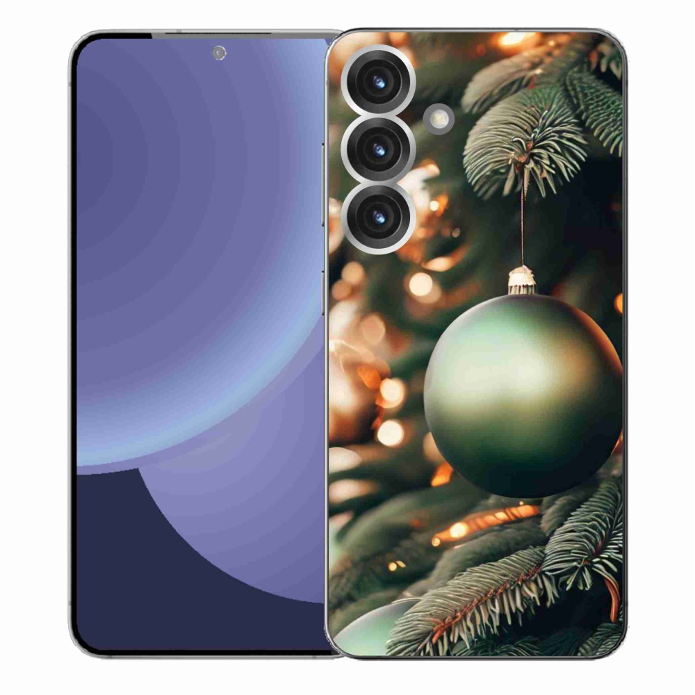 Gélový kryt mmCase na Samsung Galaxy S25+ - vianočné ozdoby 1