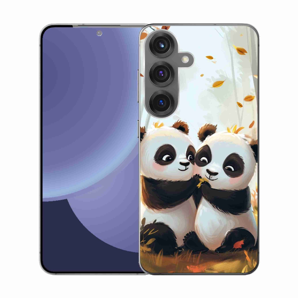 Gélový kryt mmCase na Samsung Galaxy S25 - pandy