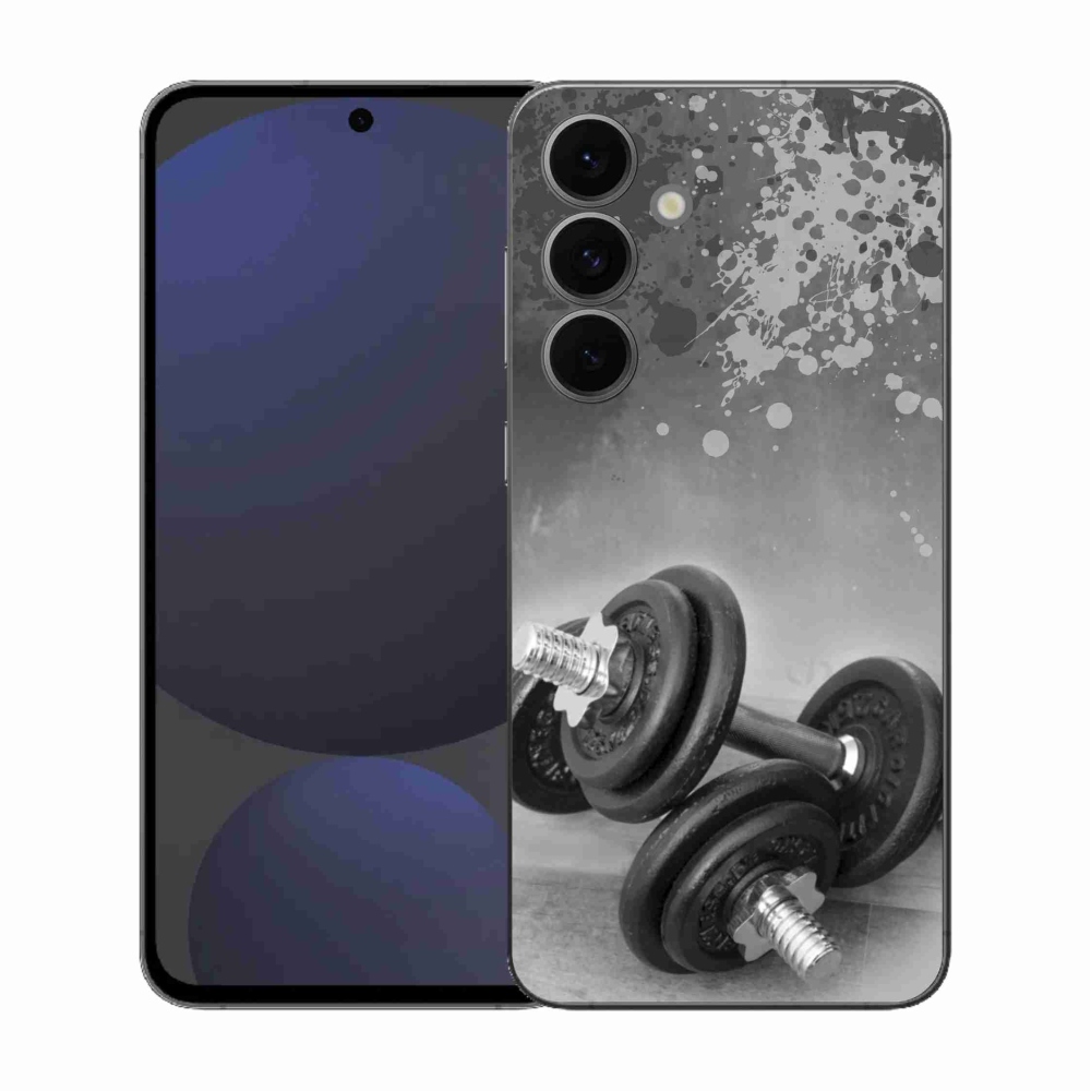Gélový kryt mmCase na Samsung Galaxy S25 FE - činky 1