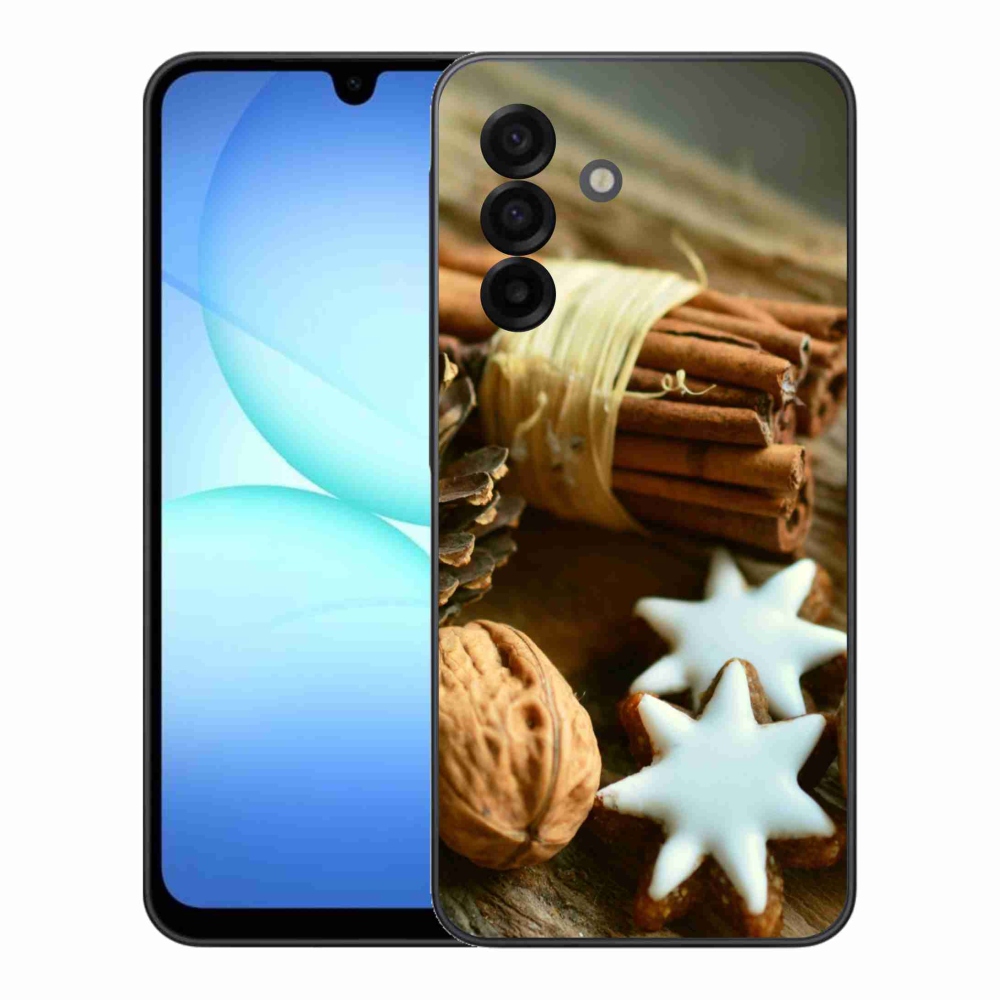 Gélový kryt mmCase na Samsung Galaxy A17 4G/5G - škorica a perníčky