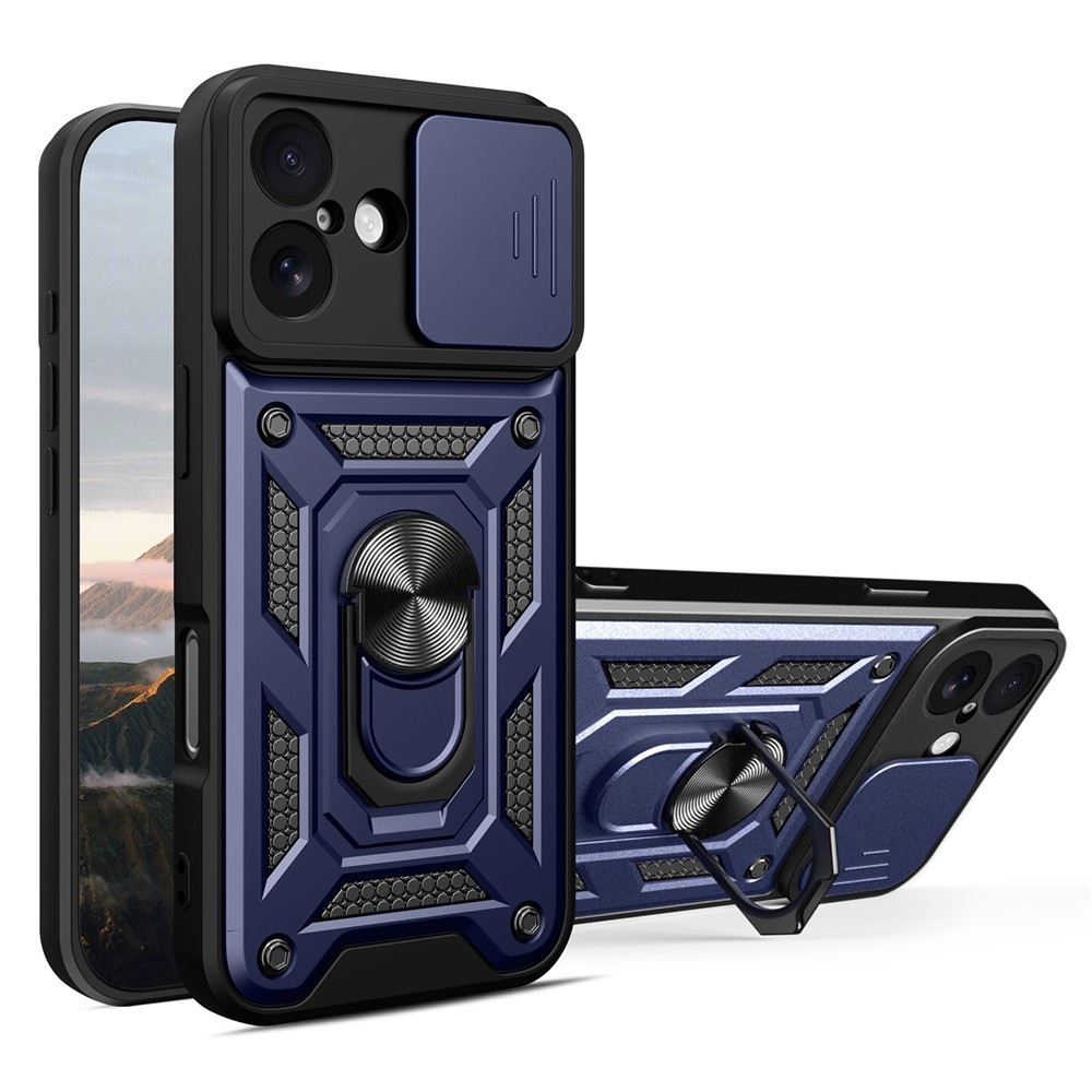 Ring odolný kryt na iPhone 17 - modrý
