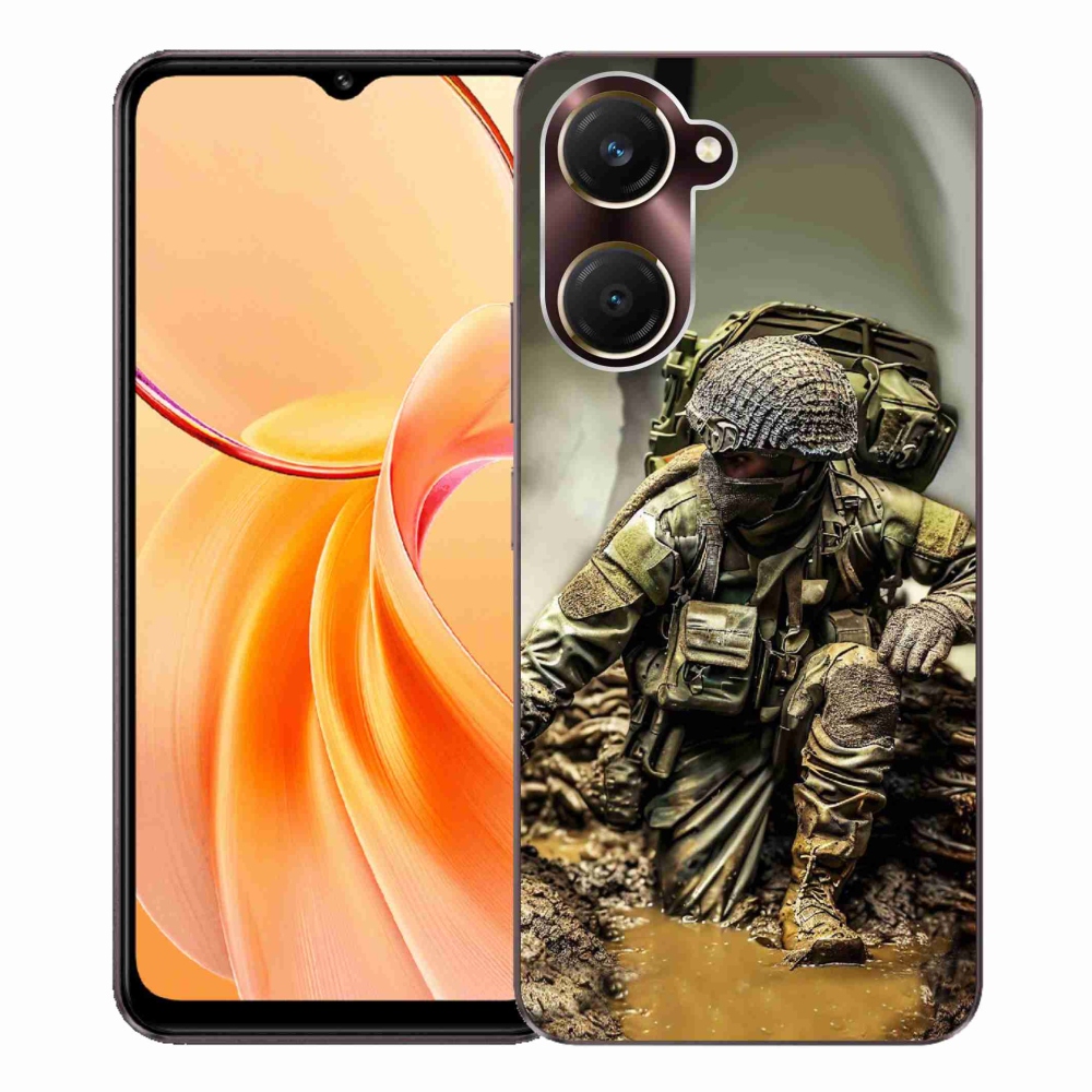 Gélový kryt mmCase na Vivo Y28s 5G - vojak