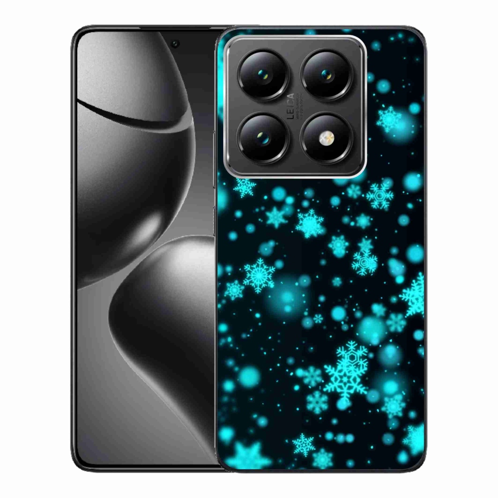 Gélový kryt mmCase na Xiaomi 14T Pro - snehové vločky 1