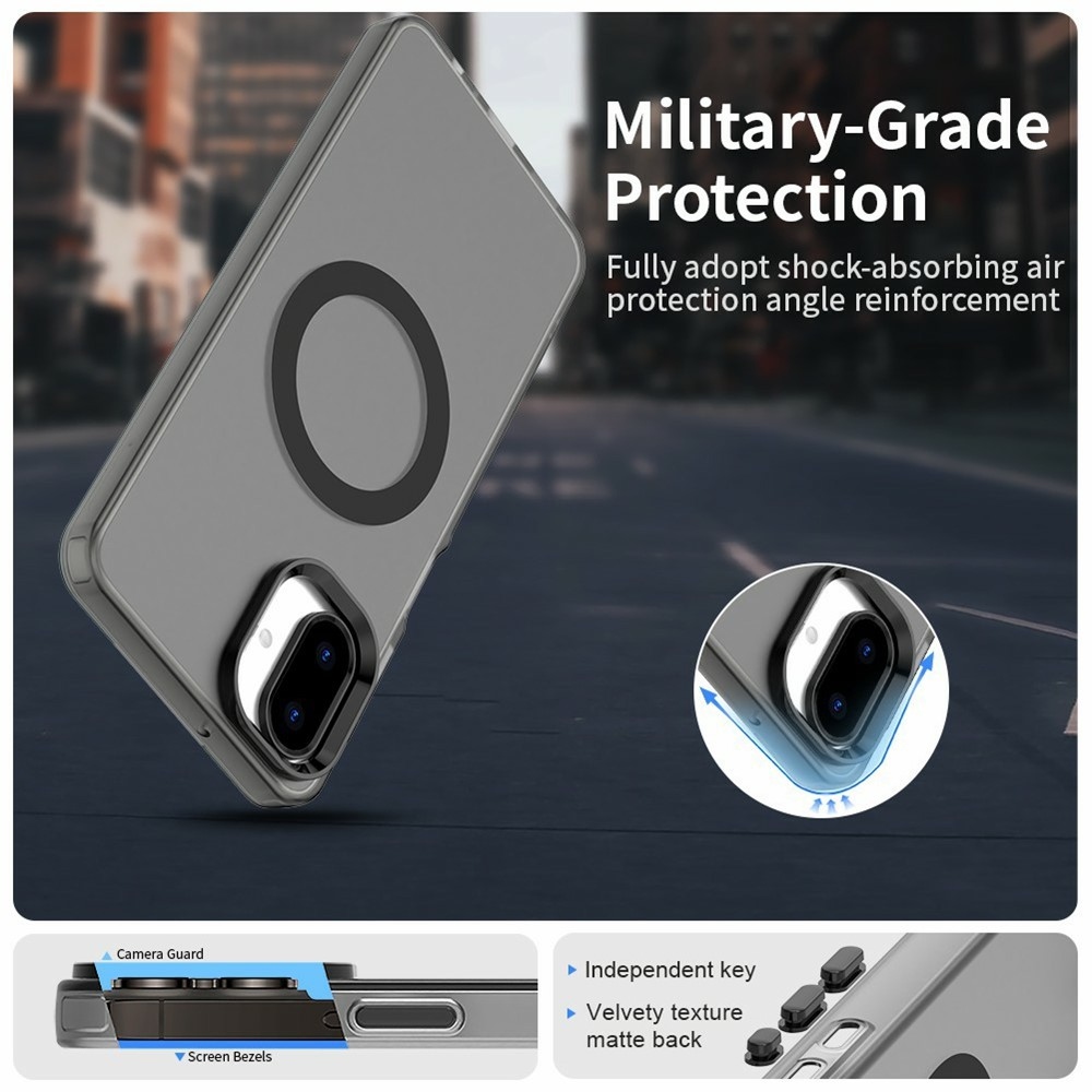 Candy gélový obal MagSafe pre Samsung Galaxy A07 4G - čierny