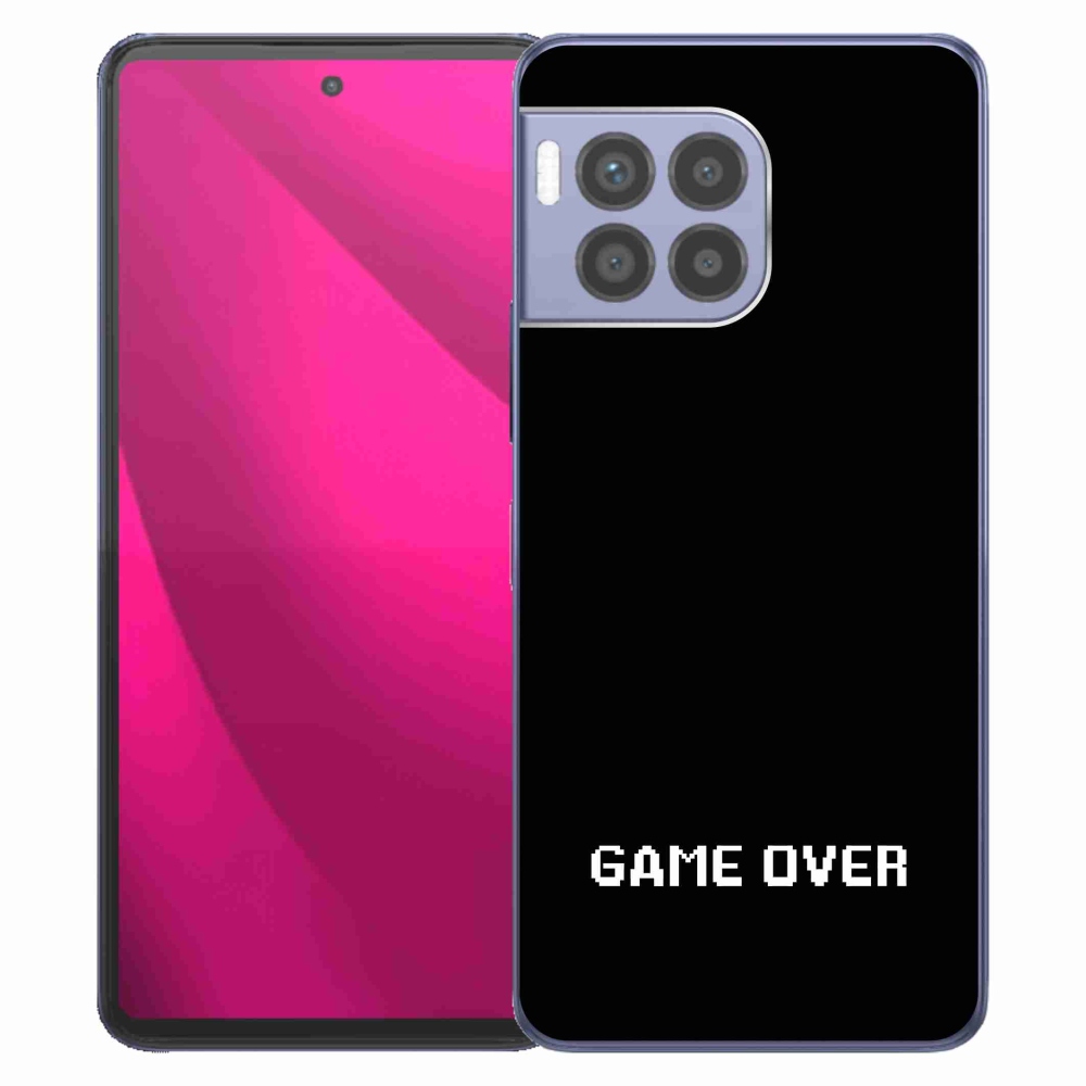 Gélový kryt mmCase na T-Mobile T Phone 2 Pro - game over čierne pozadie