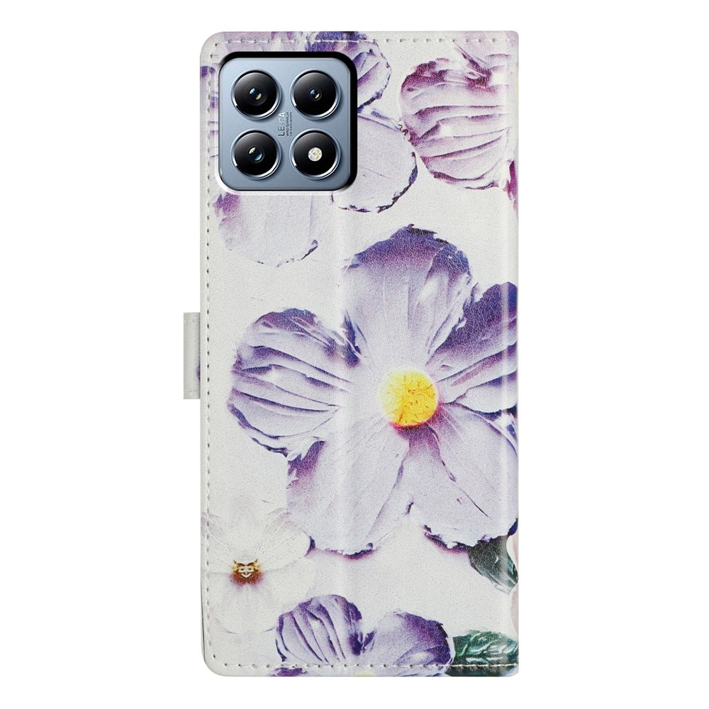 Secure knižkové puzdro na Xiaomi 15T Pro - fialové kvety