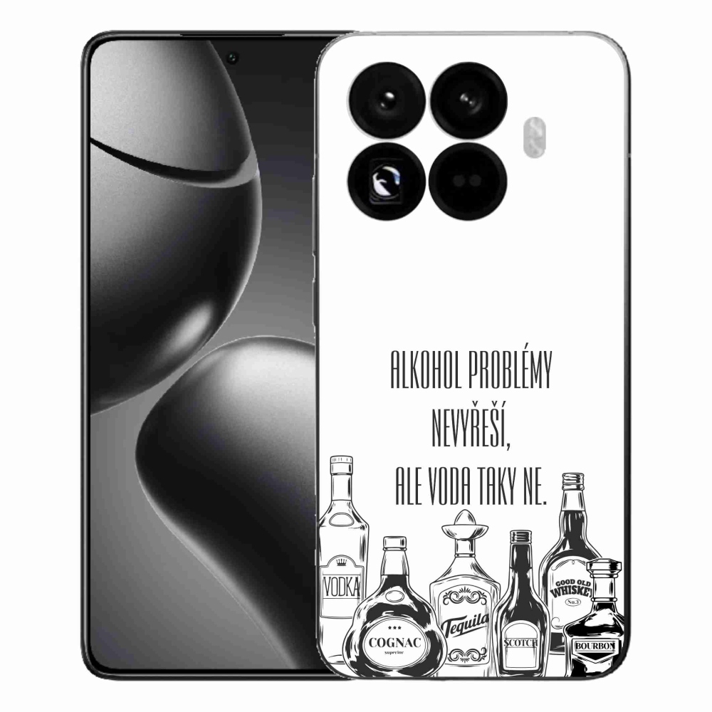Gélový kryt mmCase na Xiaomi 15T Pro - vtipný text biele pozadie