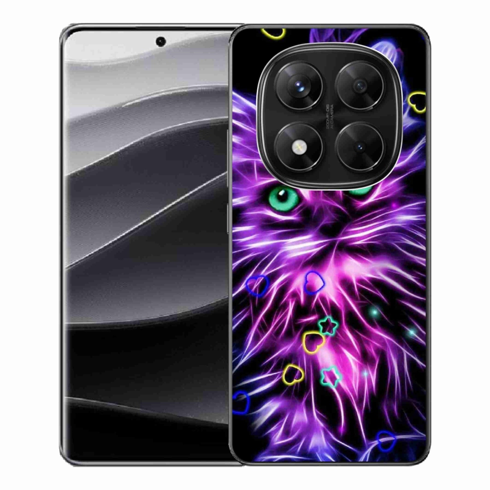 Gélový kryt mmCase na Xiaomi Redmi Note 14 Pro 5G/Poco X7 5G - abstraktná kočka