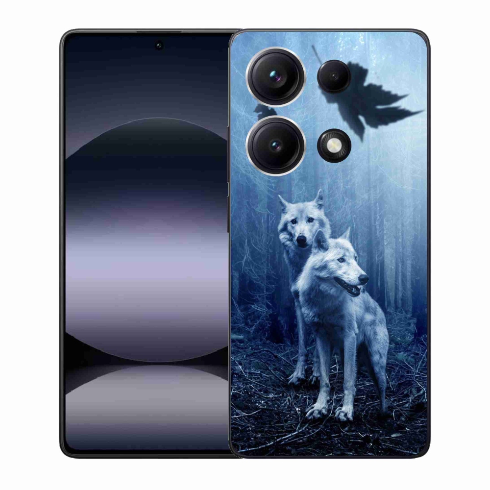 Gélový kryt mmCase na Xiaomi Redmi Note 14S - vlci v lese