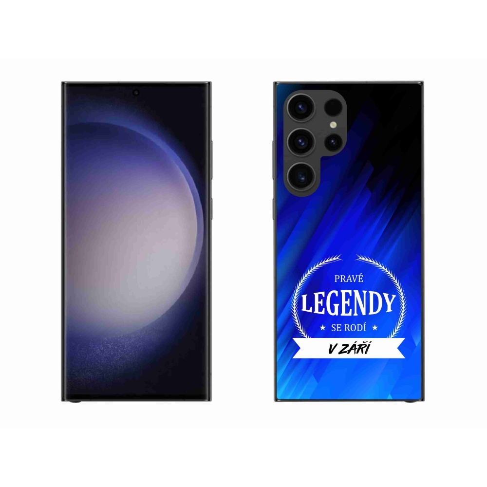 Gélový kryt mmCase na Samsung Galaxy S23 Ultra 5G - legendy v septembri modré pozadie