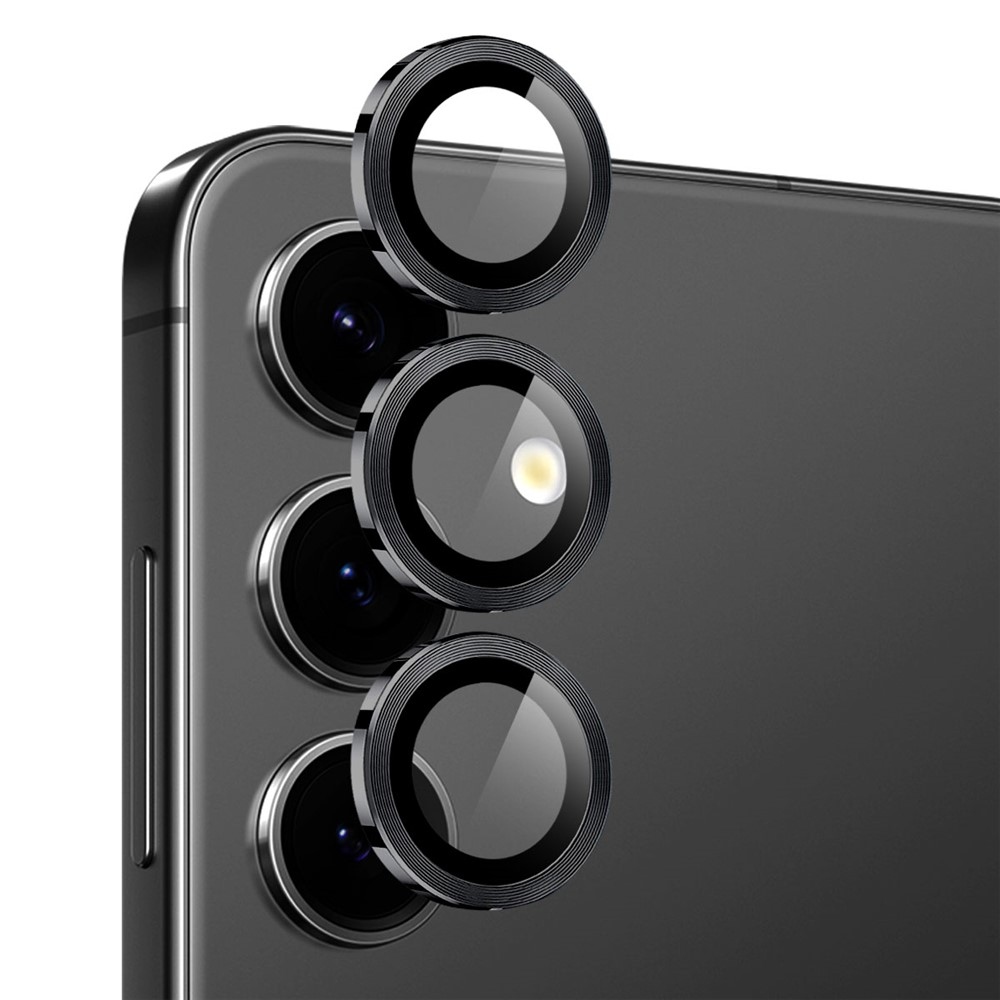NORTHJO sklo šošovky fotoaparátu na Samsung Galaxy S25 FE (samostatné sklá) - čierne