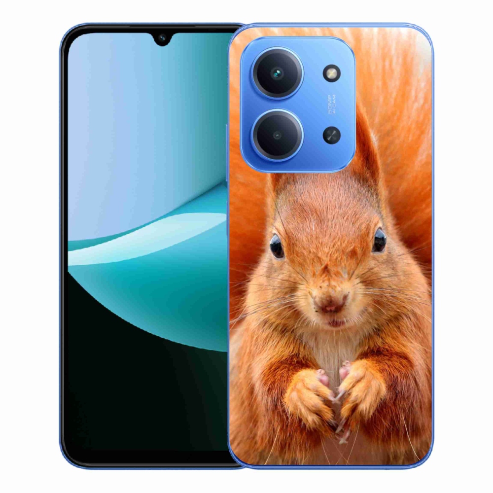Gélový kryt mmCase na Xiaomi Redmi 15C 4G/5G (173mm) - veverička