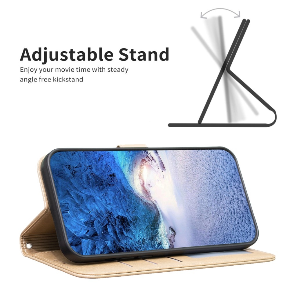 Clover knižkové púzdro na Samsung Galaxy S25 Edge - zlaté