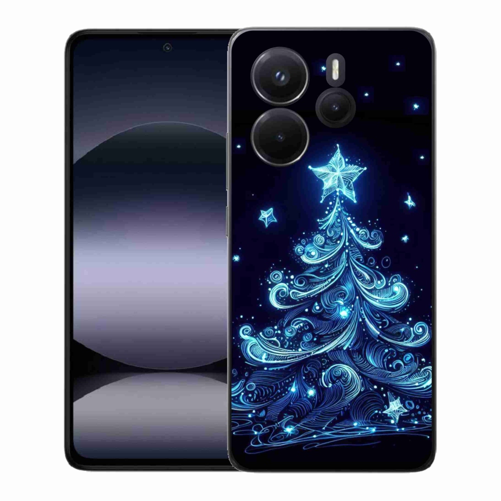 Gélový kryt mmCase na Xiaomi Redmi Note 14 - neónový vianočný stromček 4