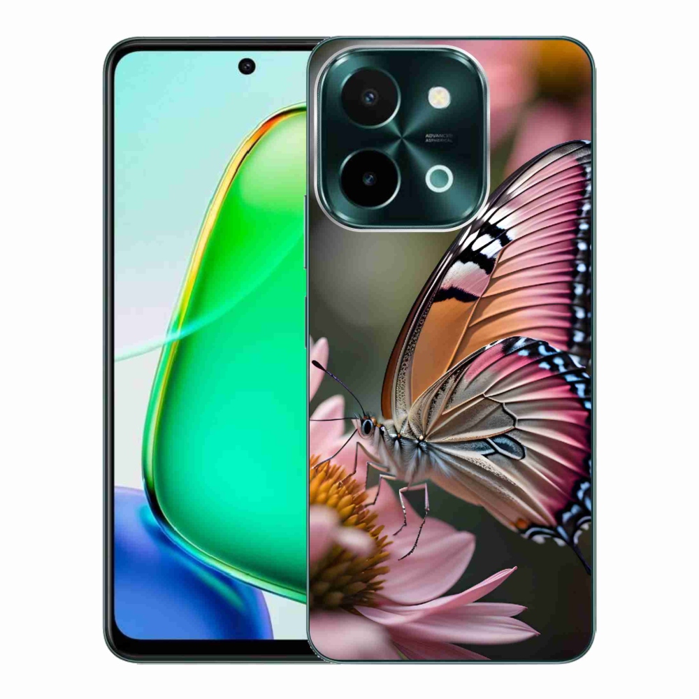 Gélový kryt mmCase na Vivo Y28 - farebný motýľ