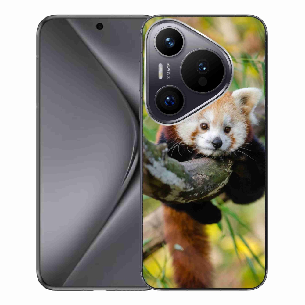 Gélový kryt mmCase na Huawei Pura 70 Pro - panda červená