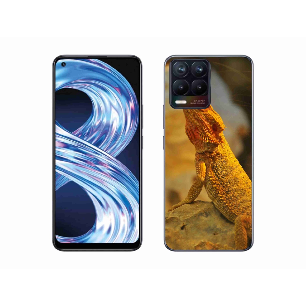 Gélový kryt mmCase na Realme 8 Pro - jašter 1