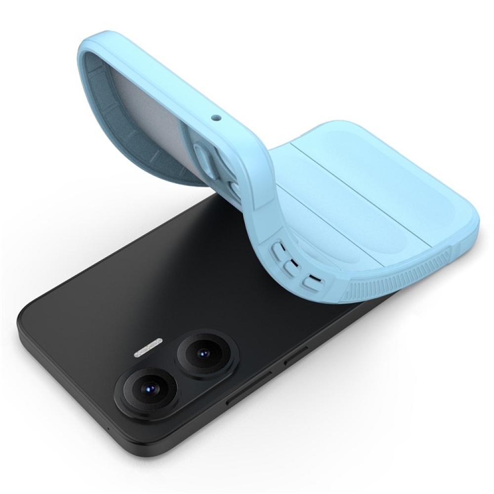 Rugg odolný gélový obal na Xiaomi Poco F7 5G - svetlomodrý