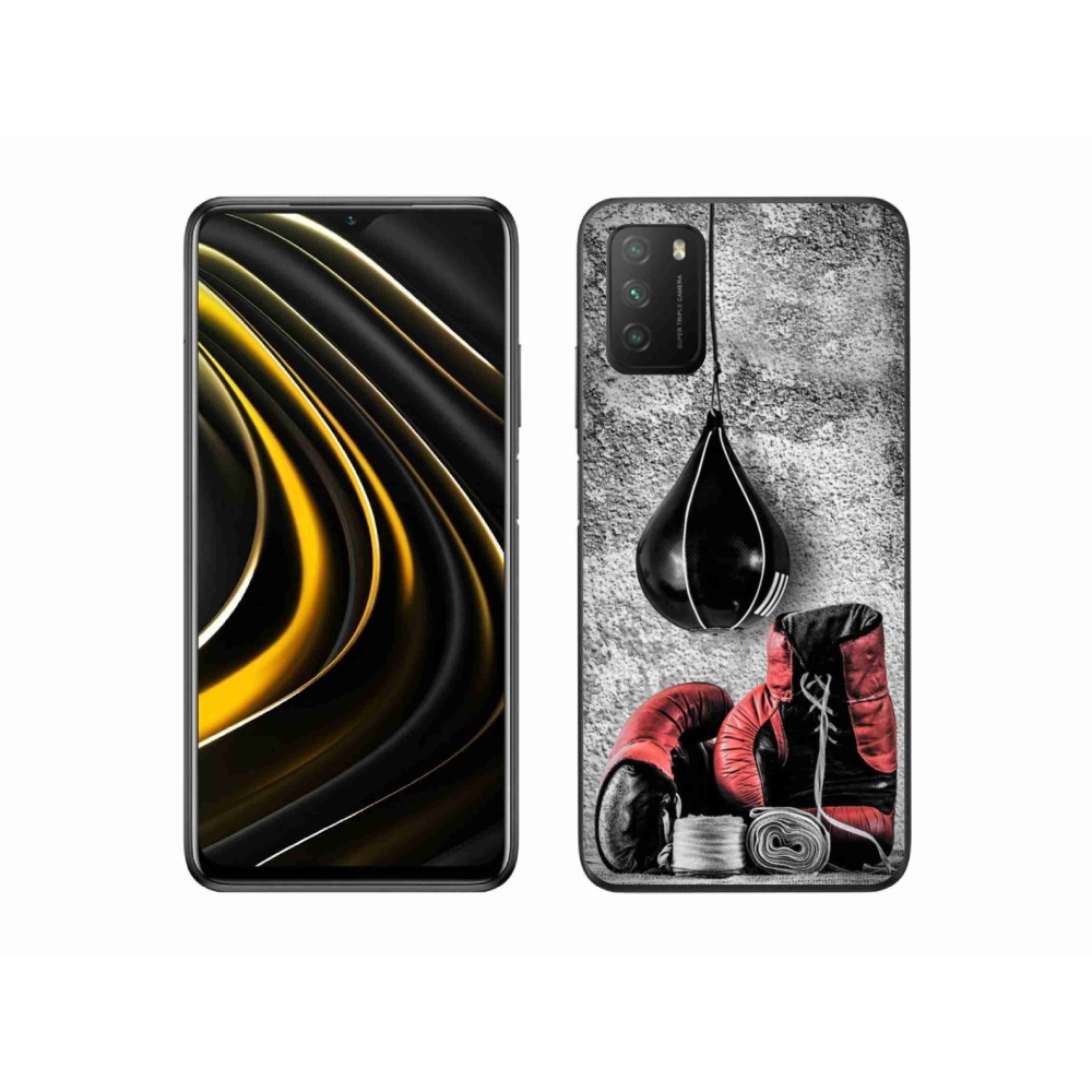 Gélový kryt mmCase na Xiaomi Poco M3 - boxovacie vrece a rukavice
