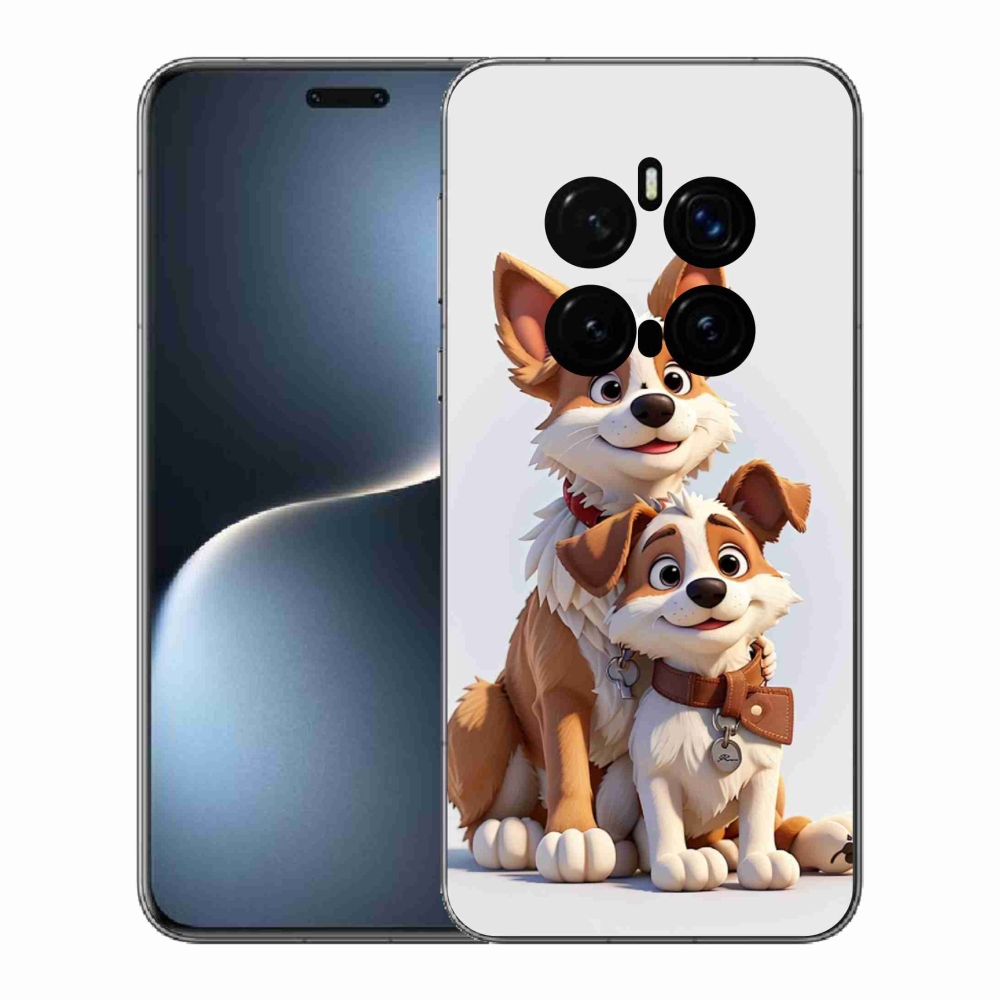 Gélový kryt mmCase na Honor Magic 7 Pro 5G - kreslenie psy