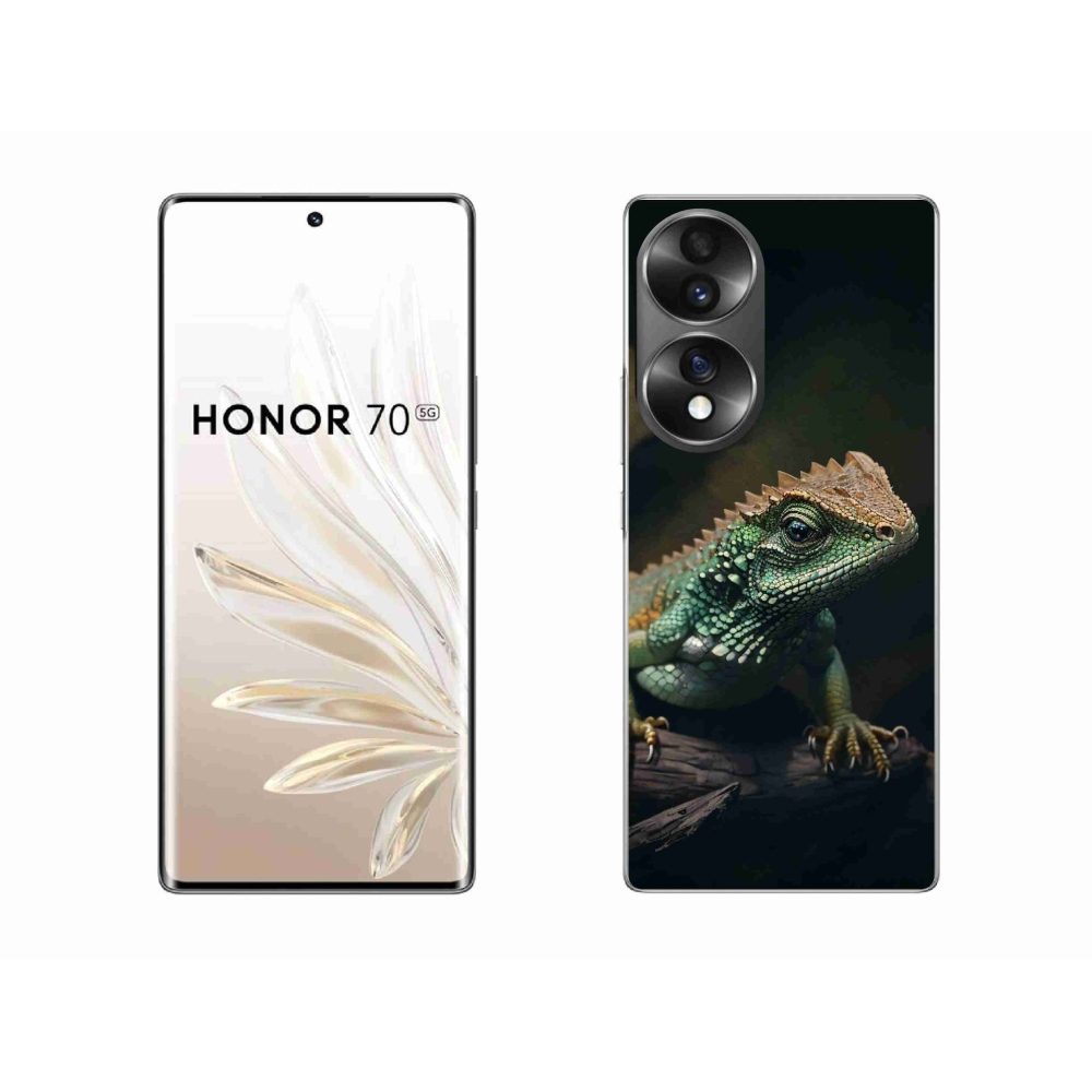 Gélový kryt mmCase na Honor 70 - jašter