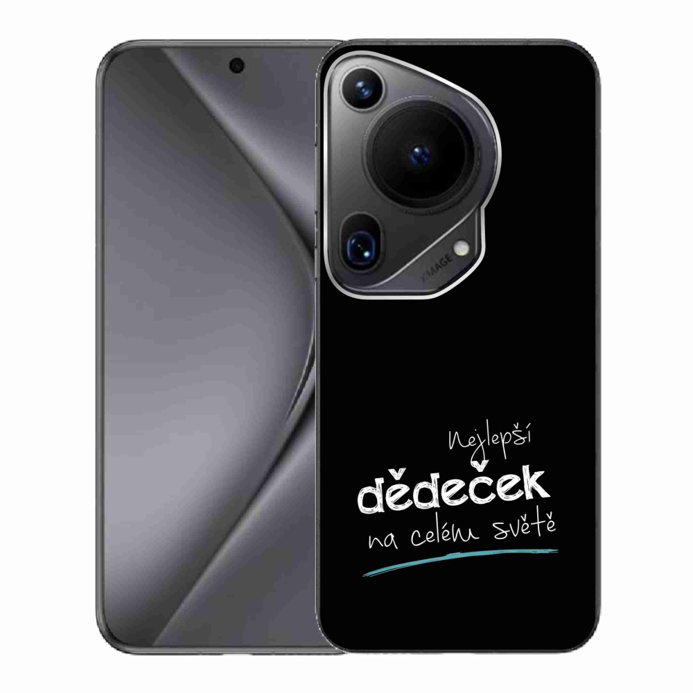 Gélový kryt mmCase na Huawei Pura 70 Ultra - najlepší dedko 3 čierne pozadie