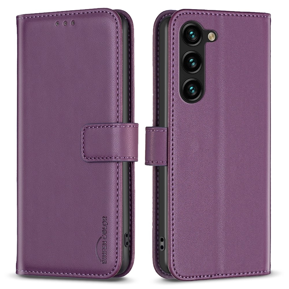 BNF knižkové púzdro na Samsung Galaxy S24 - tmavofialové