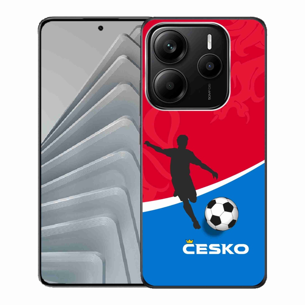 Gélový kryt mmCase na Xiaomi Redmi Note 14 5G - fotbal Česko