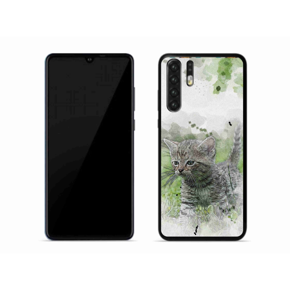 Gélový kryt mmCase na mobil Huawei P30 Pro - roztomilé mačiatko 1