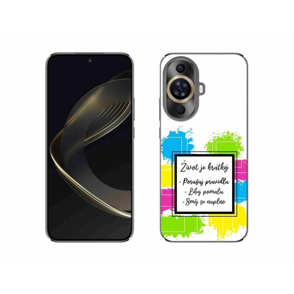 Gélový kryt mmCase na Huawei Nova 11 - citát 5 biele pozadie