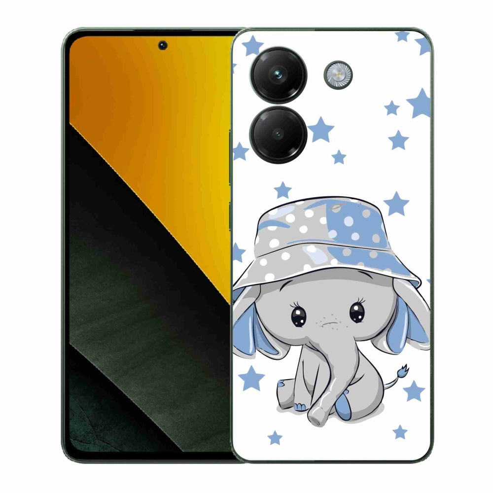 Gélový kryt mmCase na Xiaomi Poco M7 Pro 5G - modrý slon