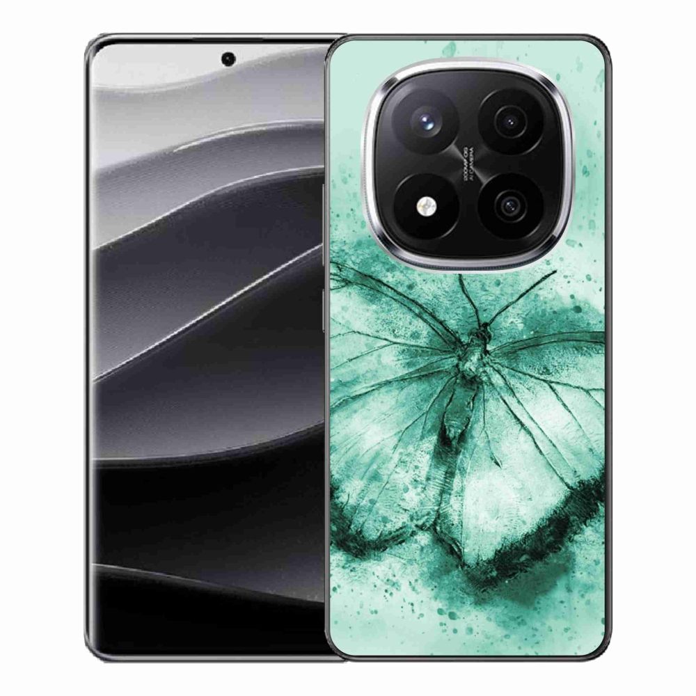 Gélový kryt mmCase na Xiaomi Redmi Note 14 Pro+ 5G - zelený motýľ