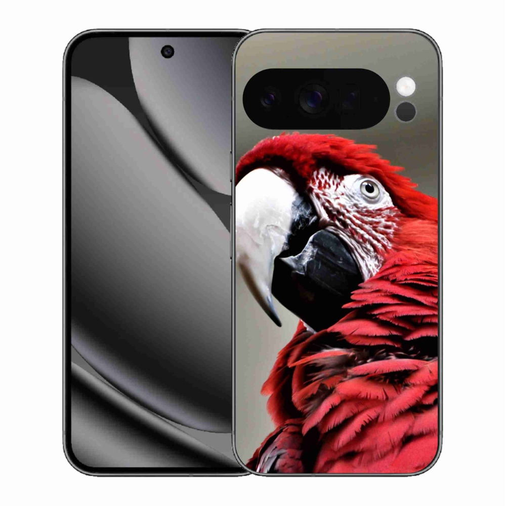Gélový kryt mmCase na Google Pixel 10 Pro XL - papagáj ara červený