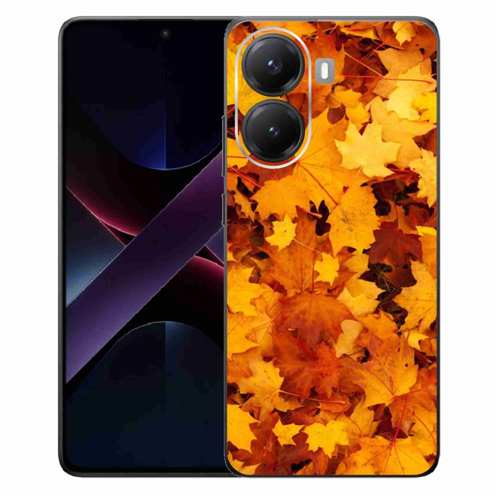 Gélový kryt mmCase na Xiaomi Poco X7 Pro 5G - javorové listy