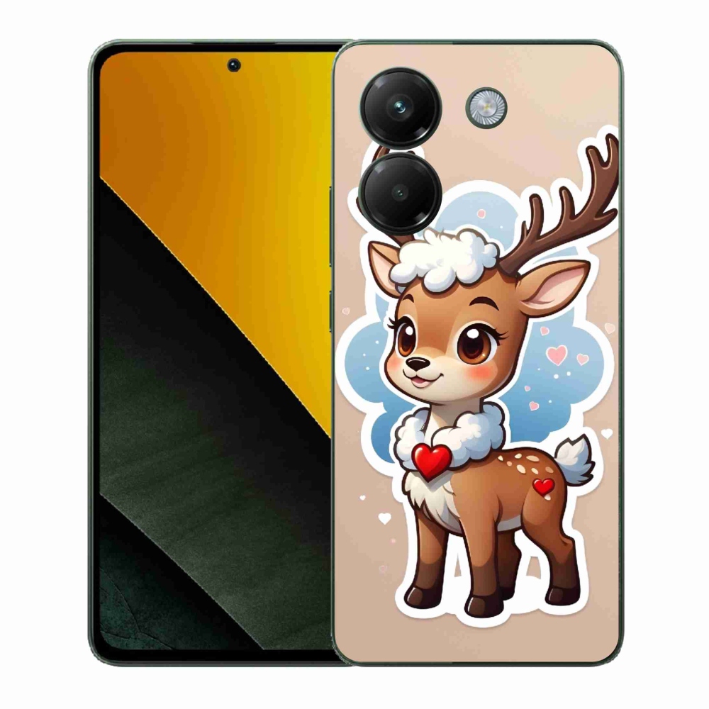 Gélový kryt mmCase na Xiaomi Poco M7 Pro 5G - kreslený sob
